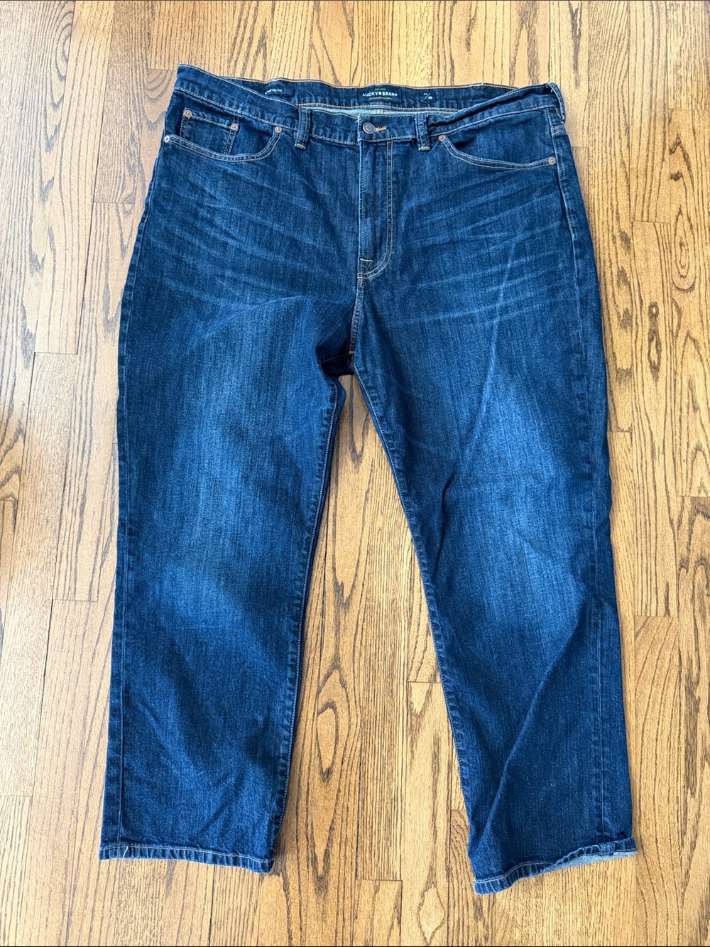 Lucky Brand Men's athletic fit Relaxed Jeans - Dark Blue Wash 44x30